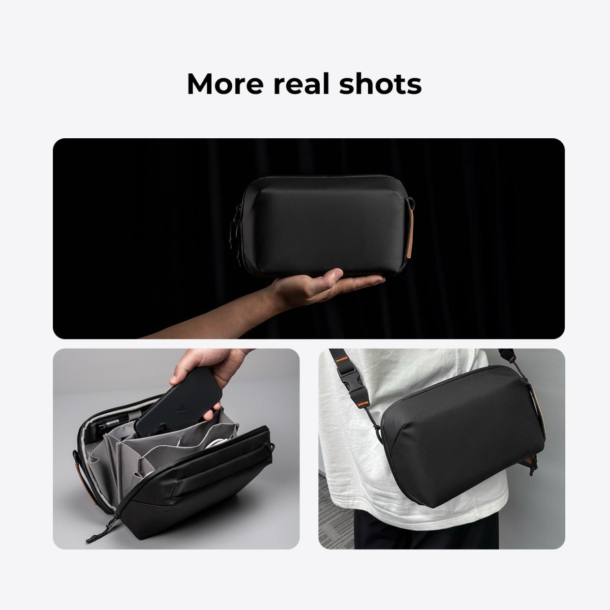 K&F Concept Dijital Düzenleyici Çok Yönlü Çanta Cep Telefonları, Kablolar, Şarj Cihazları, Kulaklıklar ve Diğer Kişisel Eşyaların Kolay Saklanması İçin