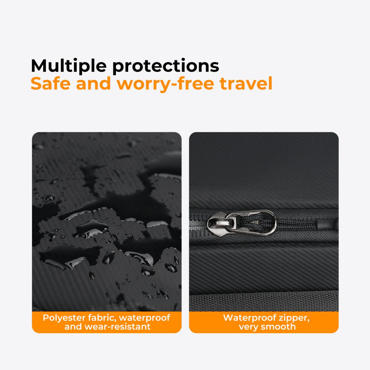 K&F Concept Dijital Düzenleyici Çok Yönlü Çanta Cep Telefonları, Kablolar, Şarj Cihazları, Kulaklıklar ve Diğer Kişisel Eşyaların Kolay Saklanması İçin