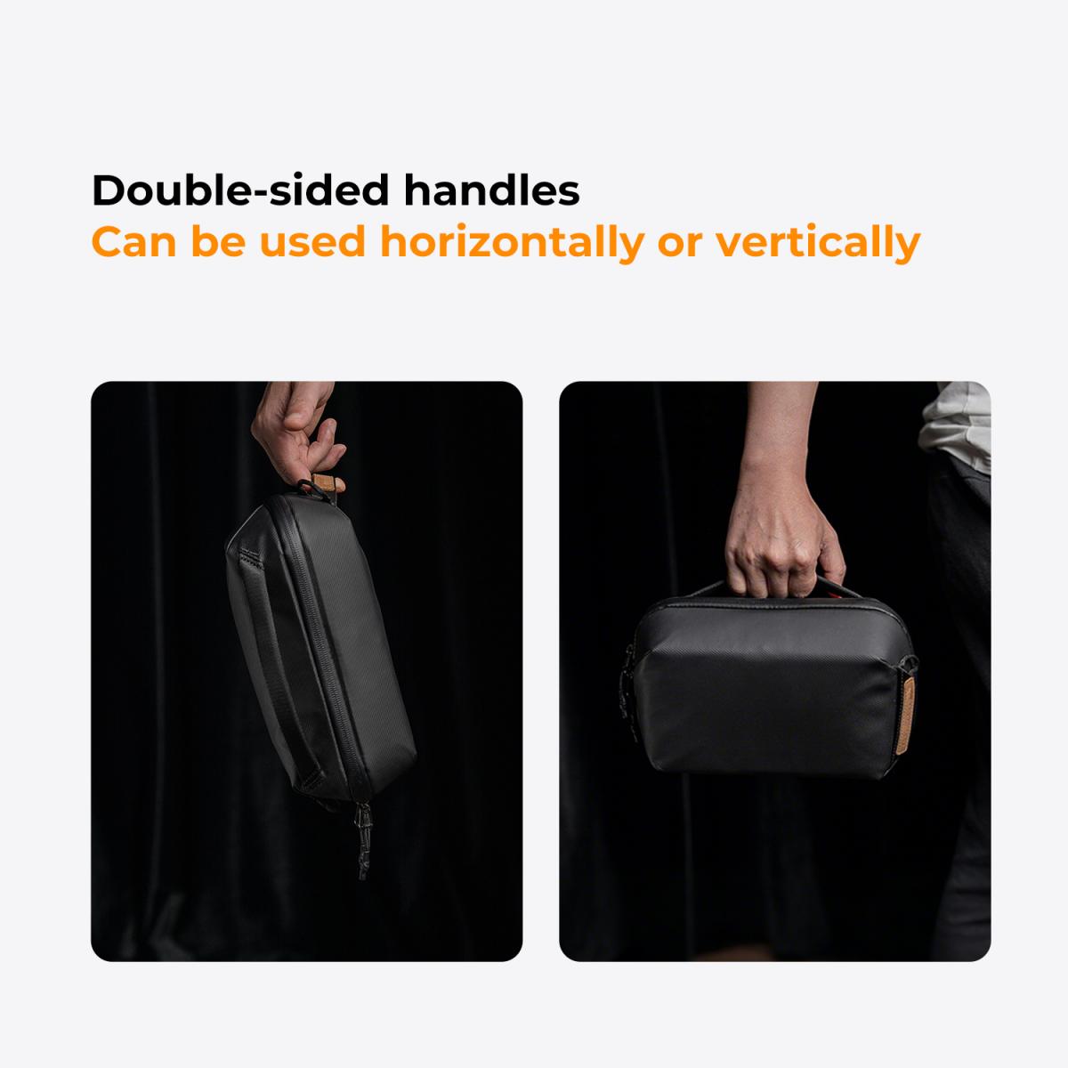 K&F Concept Dijital Düzenleyici Çok Yönlü Çanta Cep Telefonları, Kablolar, Şarj Cihazları, Kulaklıklar ve Diğer Kişisel Eşyaların Kolay Saklanması İçin