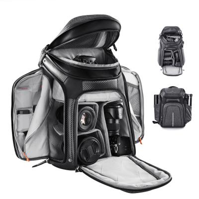 K&F Concept 25L Zaino fotografico professionale impermeabile per fotocamere Canon, Sony, Nikon, 15.6 -  Backpack Star Wander 02（Grigio）