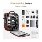 22L Zaino per fotocamera antiurto impermeabile scomparto borsa fotografica rigida - Backpack Nature Wander 10(Rosso)