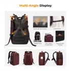 22L Zaino per fotocamera antiurto impermeabile scomparto borsa fotografica rigida - Backpack Nature Wander 10(Rosso)