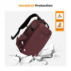 22L Zaino per fotocamera antiurto impermeabile scomparto borsa fotografica rigida - Backpack Nature Wander 10(Rosso)