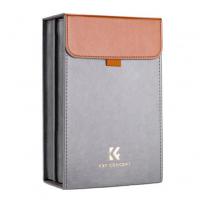 100*150 mm firkantet filterpose til 3 linsefiltre + 1 filterholder, mikrofiberinteriør, grå