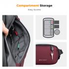 K&F Concept 10L Borsa a Tracolla per Fotocamera, impermeabile Borsa per Fotocamera a Spalla Singola Zaino Fotografico Piccolo Casual Borsa Fotocamera Compatibile con macchina fotografica SLR DSLR - Sling Bag Urban Wander 01 Rosso