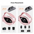 K&F Concept 10L Borsa a Tracolla per Fotocamera, impermeabile Borsa per Fotocamera a Spalla Singola Zaino Fotografico Piccolo Casual Borsa Fotocamera Compatibile con macchina fotografica SLR DSLR - Sling Bag Urban Wander 01 Rosa