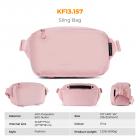 K&F Concept 10L Borsa a Tracolla per Fotocamera, impermeabile Borsa per Fotocamera a Spalla Singola Zaino Fotografico Piccolo Casual Borsa Fotocamera Compatibile con macchina fotografica SLR DSLR - Sling Bag Urban Wander 01 Rosa