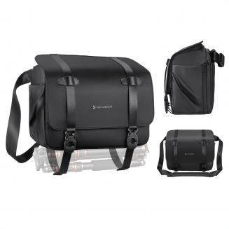 K&F Concept - Bolso bandolera para cámara de 10 l, mochila bandolera para cámara DSLR/SLR/sin espejo, estuche compacto, bolsos para fotografía, bolso bandolera de 10 l, Urban Wander 10 (negro)