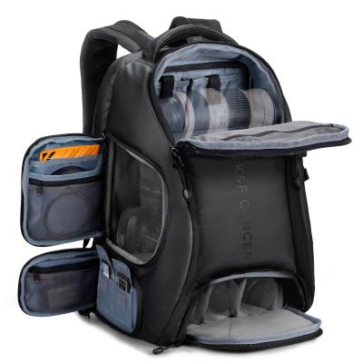 25L Zaino Fotocamera Professionale Multifunzionale Zaino Fotografico Portatile Borsa Fotocamera - Backpack Nature Wander 10（Nero）