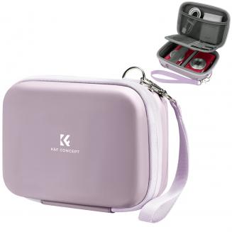 K&F Concept Digitalkamera Tasche Kleine, kompatibel Fotokamera Tasche, Kinderkamera Tasche Eva-Hartschalendesign (nur Hülle) Lila