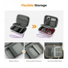 K&F Concept Custodia per fotocamere compatte, Borsa per macchina fotografica reflex digitale impermeabile Guscio rigido antiurto protettiva piccola con 2 cinturino - Sling Bag Urban Wander 07 Viola