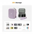 K&F Concept Custodia per fotocamere compatte, Borsa per macchina fotografica reflex digitale impermeabile Guscio rigido antiurto protettiva piccola con 2 cinturino - Sling Bag Urban Wander 07 Viola