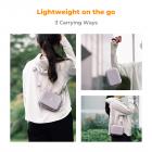 K&F Concept Custodia per fotocamere compatte, Borsa per macchina fotografica reflex digitale impermeabile Guscio rigido antiurto protettiva piccola con 2 cinturino - Sling Bag Urban Wander 07 Viola