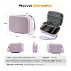 K&F Concept Custodia per fotocamere compatte, Borsa per macchina fotografica reflex digitale impermeabile Guscio rigido antiurto protettiva piccola con 2 cinturino - Sling Bag Urban Wander 07 Viola