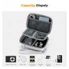 K&F Concept digitalkameraveske vanntett og beskyttende liten kameraveske lett kameraveske med 2 bæremåter - slyngeveske 1L Urban Wander 07 (sølv)