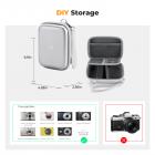 K&F Concept digitalkameraveske vanntett og beskyttende liten kameraveske lett kameraveske med 2 bæremåter - slyngeveske 1L Urban Wander 07 (sølv)