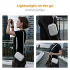 K&F Concept digitalkameraveske vanntett og beskyttende liten kameraveske lett kameraveske med 2 bæremåter - slyngeveske 1L Urban Wander 07 (sølv)