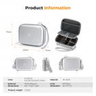 K&F Concept digitalkameraveske vanntett og beskyttende liten kameraveske lett kameraveske med 2 bæremåter - slyngeveske 1L Urban Wander 07 (sølv)