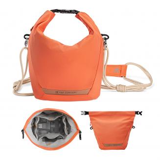 K&F Concept Camera Sling Bag Mała torba na aparat Lekka torba typu crossbody z wewnętrzną podszewką zapewniająca ochronę i wszechstronność, pomarańczowa