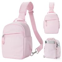K&F Concept Camera Sling Bag Small Camera Crossbody Shoulder Backpack DSLR/SLR/Mirrorless Camera Compact Case Photography Bags 5L, Urban Wander 05 Light Pink