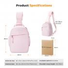 K&F Concept Kameraveske Liten Kamera Skulderveske DSLR/SLR/Speilløs Kamera Kompakt Veske Fotovesker 5L, Urban Wander 05 Lyserosa