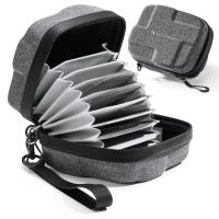 Borsa per filtri per obiettivi a 10 tasche in guscio duro fino a 95 mm, impermeabile, durevole, portatile, custodia per filtri per fotocamera per viaggi e fotografia, taglia L Borsa per filtri per obiettivi a 10 tasche in guscio duro fino a 95 mm, impermeabile, durevole, portatile, custodia per filtri per fotocamera per viaggi e fotografia, taglia L