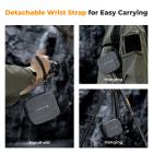 10 Cepli Sert Kabuklu Lens Filtre Torbası 95 mm'ye Kadar, Su Geçirmez, Dayanıklı, Taşınabilir, Seyahat ve Fotoğrafçılık için Kamera Filtre Kılıfı Taşıma Çantası, Boyut L