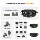 12L Alpha Camera Sling Bag Borsa a tracolla fotografica, compatibile con droni Canon / Nikon / Sony Camars / DJI Mavic - Sling Bag Urban Wander 01 Verde Scuro