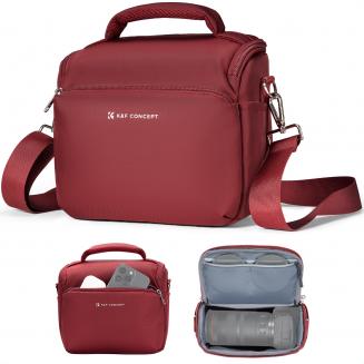 5L Borsa a tracolla piccola per fotocamera Borse a tracolla compatte a tracolla per fotografi - Sling Bag Urban Wander 05 (Rosso)