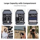 DSLR SLR Kameralar için 25L Büyük Kamera Sırt Çantası, Yağmur Kılıfı ile Hırsızlığa Karşı Su Geçirmez, Fotoğrafçılar için Tripod Tutucu - Sırt Çantası 25L Star Wander03 (Siyah)