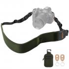 K&F Concept Tracolle per macchine fotografiche, tracolla regolabile per la fotocamera con tasca con cerniera per batteria/schede SD