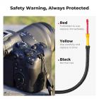 K&F Concept Tracolle per macchine fotografiche, tracolla regolabile per la fotocamera con tasca con cerniera per batteria/schede SD