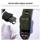 K&F Concept Tracolle per macchine fotografiche, tracolla regolabile per la fotocamera con tasca con cerniera per batteria/schede SD