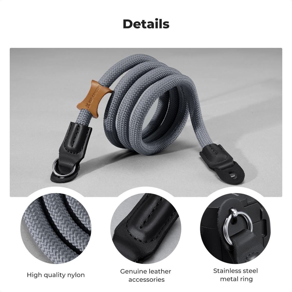 Camera nekriem Camera schouderriem Geschikt voor DSLR SLR camera's Strap Urban Wander 05 Grijs