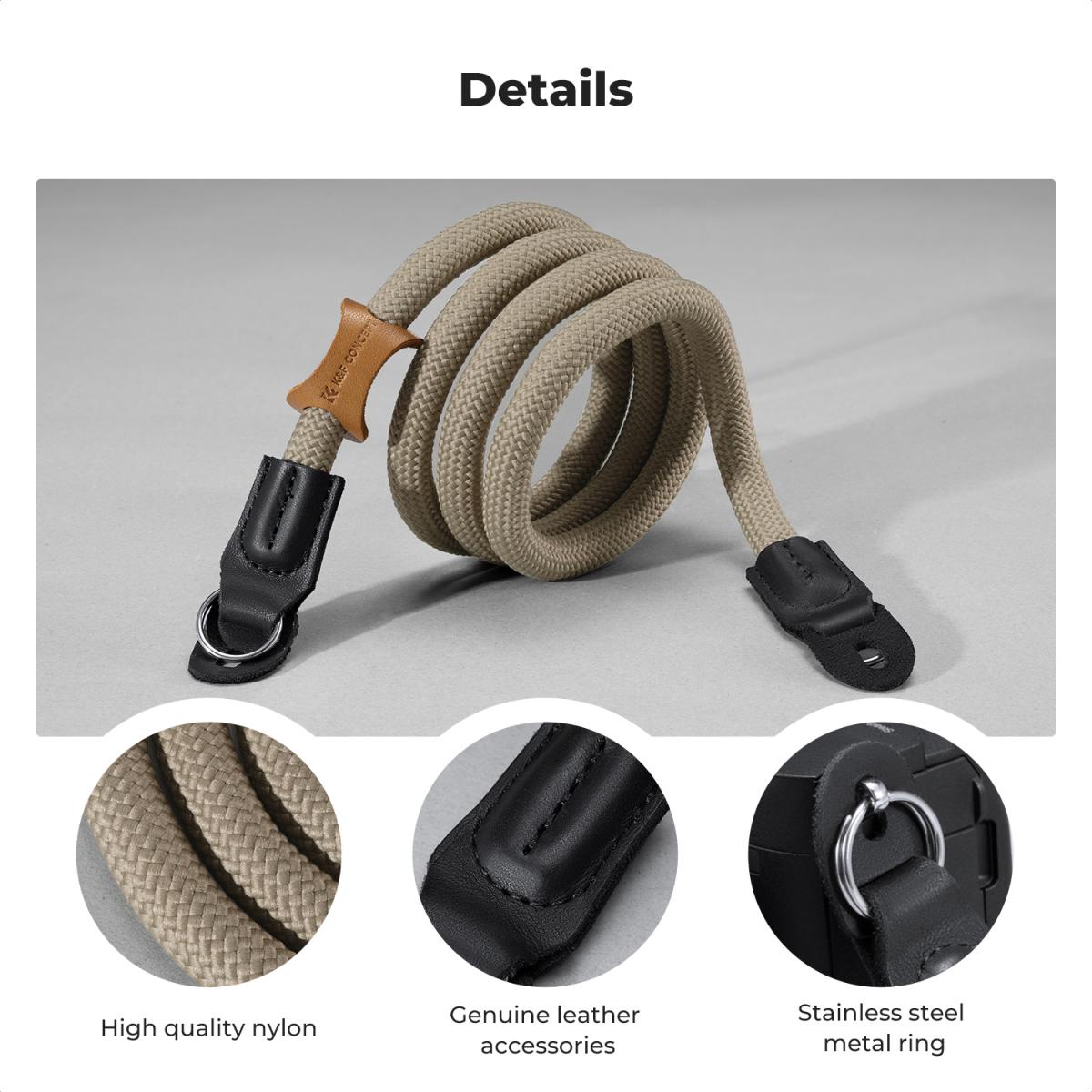Camera nekriem Camera schouderriem Geschikt voor DSLR SLR camera's Strap Urban Wander 05 Khaki