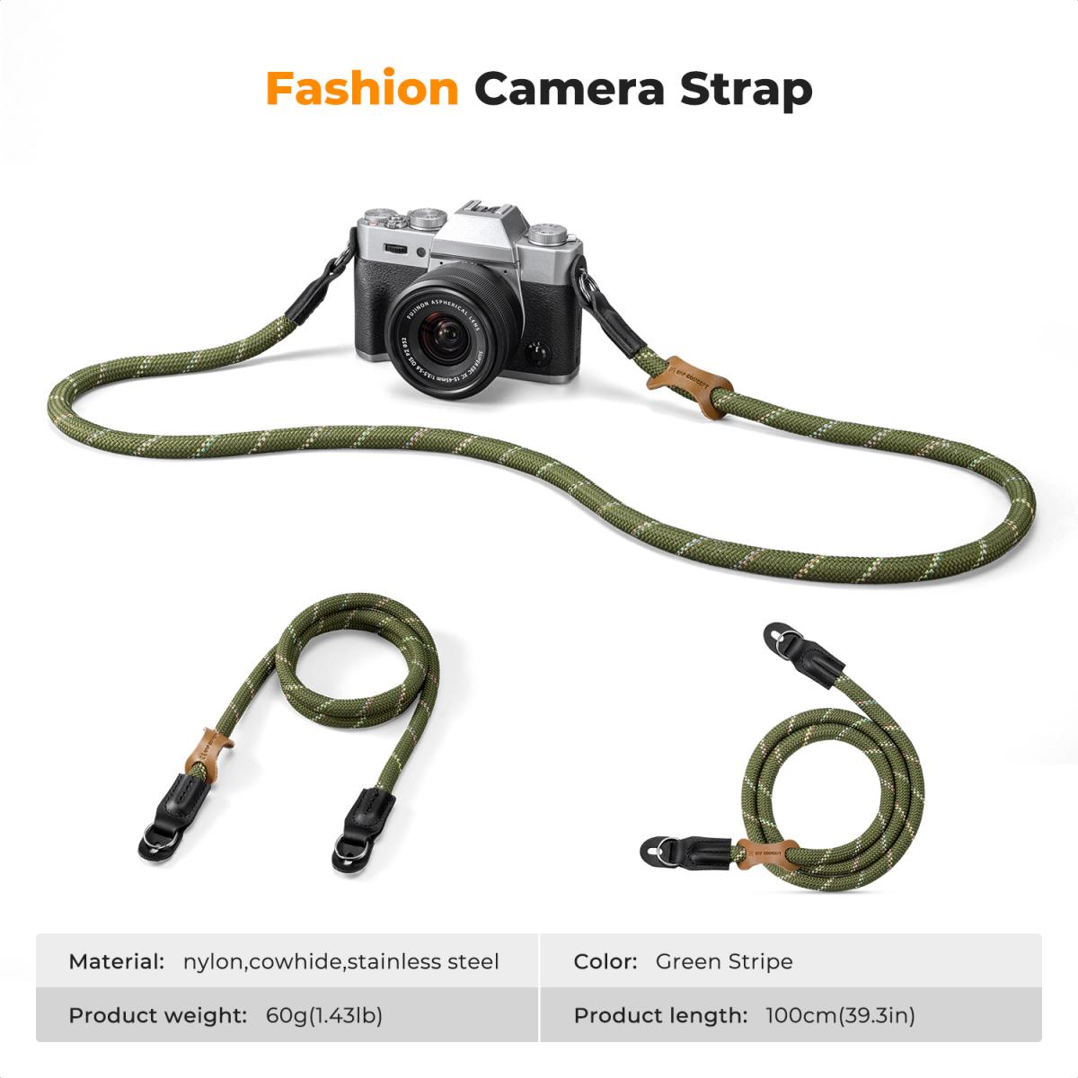 Camera nekriem Camera schouderriem Geschikt voor DSLR SLR camera's Strap Urban Wander 05 Groen