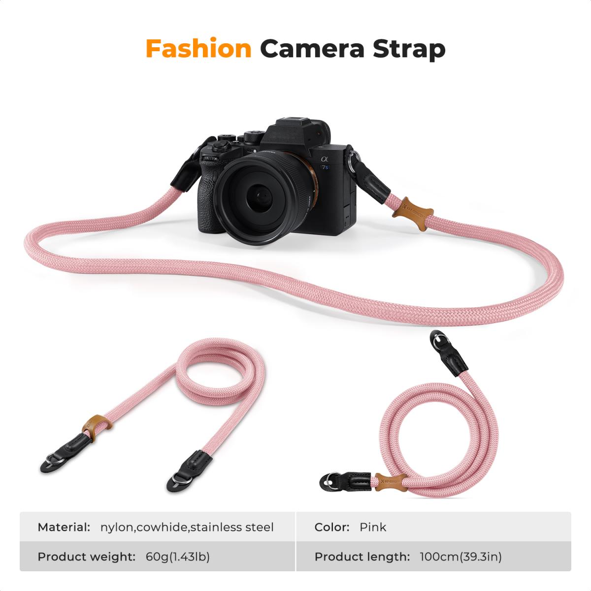 Camera nekriem Camera schouderriem Geschikt voor DSLR SLR camera's Strap Urban Wander 05 Roze