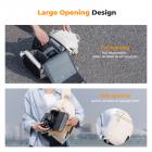 K&F Concept 10L Borsa a Tracolla per Fotocamera, Zaino Monospalla Fotografico Impermeabile, Zaino Fotografico Piccolo Casual Antifurto Compatibile con DSLR SLR Mirrorless macchina fotografica - Sling Bag Urban Wander 02 Beige