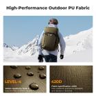 K&F Concept 30L Zaino Fotografico, Zaino Professionale impermeabile per DSLR con inserto rimovibile personalizzabile, spallacci regolabili, adatto per laptop da 15", attrezzatura fotografica - Backpack 30L Star Wander 01 (Champagne)