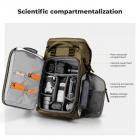 K&F Concept 30L Zaino Fotografico, Zaino Professionale impermeabile per DSLR con inserto rimovibile personalizzabile, spallacci regolabili, adatto per laptop da 15", attrezzatura fotografica - Backpack 30L Star Wander 01 (Champagne)