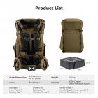 K&F Concept 30L Zaino Fotografico, Zaino Professionale impermeabile per DSLR con inserto rimovibile personalizzabile, spallacci regolabili, adatto per laptop da 15", attrezzatura fotografica - Backpack 30L Star Wander 01 (Champagne)