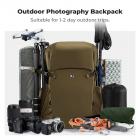 K&F Concept 30L Zaino Fotografico, Zaino Professionale impermeabile per DSLR con inserto rimovibile personalizzabile, spallacci regolabili, adatto per laptop da 15", attrezzatura fotografica - Backpack 30L Star Wander 01 (Champagne)