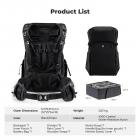 K&F Concept 30L Zaino Fotografico, Zaino Professionale impermeabile per DSLR con inserto rimovibile personalizzabile, spallacci regolabili, adatto per laptop da 15", attrezzatura fotografica - Backpack 30L Star Wander 01 (Nero)