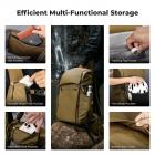 K&F Concept 40L Zaino Fotografico, Zaino Professionale impermeabile per DSLR con inserto rimovibile personalizzabile, spallacci regolabili, adatto per laptop da 15", attrezzatura fotografica - Backpack 40L Star Wander 01 (Champagne)