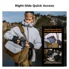 K&F Concept 40L Zaino Fotografico, Zaino Professionale impermeabile per DSLR con inserto rimovibile personalizzabile, spallacci regolabili, adatto per laptop da 15", attrezzatura fotografica - Backpack 40L Star Wander 01 (Champagne)