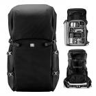 K&F Concept 40L Zaino Fotografico, Zaino Professionale impermeabile per DSLR con inserto rimovibile personalizzabile, spallacci regolabili, adatto per laptop da 15", attrezzatura fotografica - Backpack 40L Star Wander 01 (Nera)