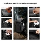 K&F Concept 40L Zaino Fotografico, Zaino Professionale impermeabile per DSLR con inserto rimovibile personalizzabile, spallacci regolabili, adatto per laptop da 15", attrezzatura fotografica - Backpack 40L Star Wander 01 (Nera)