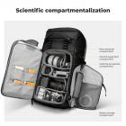 K&F Concept 40L Zaino Fotografico, Zaino Professionale impermeabile per DSLR con inserto rimovibile personalizzabile, spallacci regolabili, adatto per laptop da 15", attrezzatura fotografica - Backpack 40L Star Wander 01 (Nera)