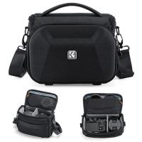 K&F Concept Camera Sling Bag, Quick Access Waterproof Crossbody Bag for DSLR/Mirrorless, with Hard Shell & Tripod Holder, Size M