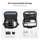 K&F Concept kameraveske, vanntett crossbody-veske med rask tilgang for DSLR/speilløs kamera, med hardt skall og stativholder, størrelse S